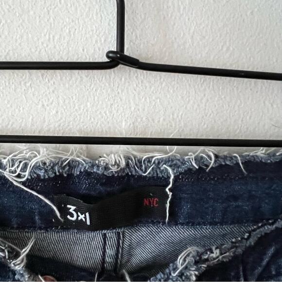 3x1 NYC Frayed Edge Shelter Slim Jeans in Tin Coo - Picture 6 of 10